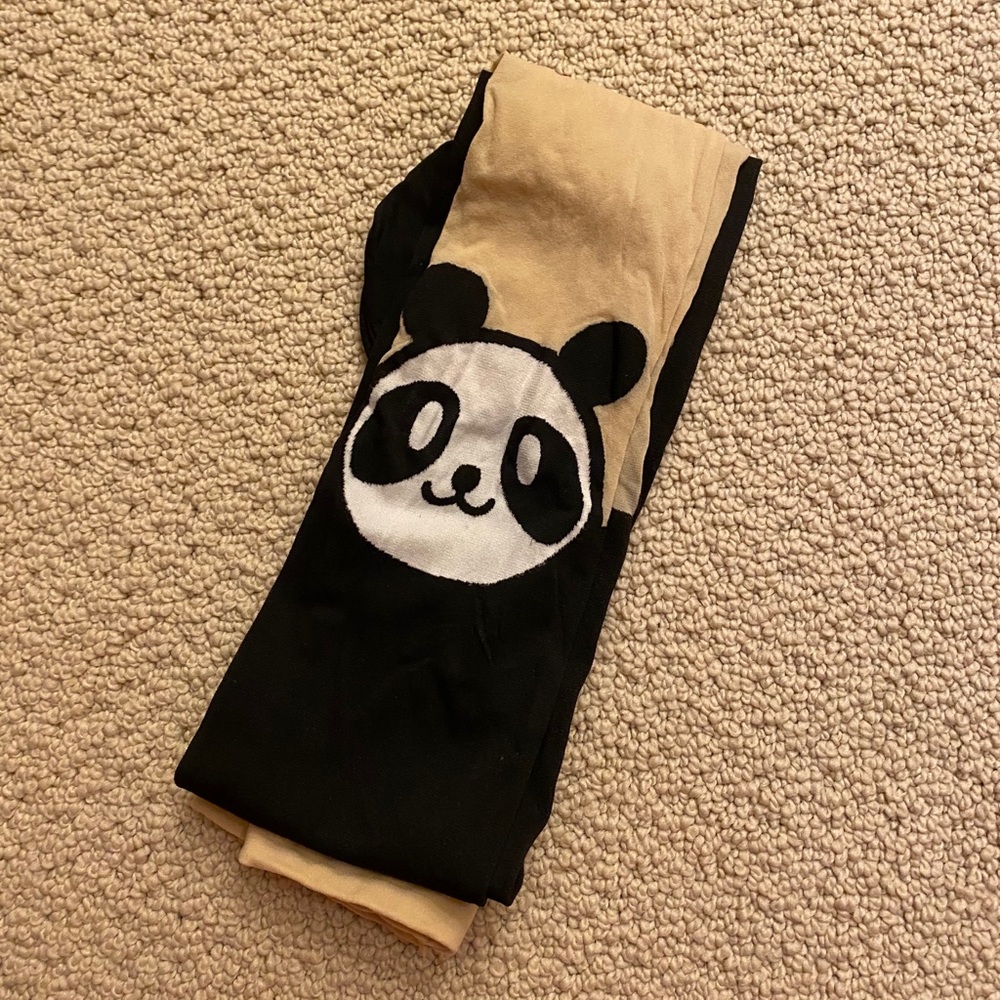 Adorable Two Tone Panda and Bunny Tight